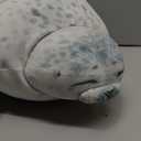 Aideal Osaka Blob Seal Plush Pillow Toy Soft Hugging Pillow Stuffed Animal Toy Doll Gifts for Kids and Adults (White)