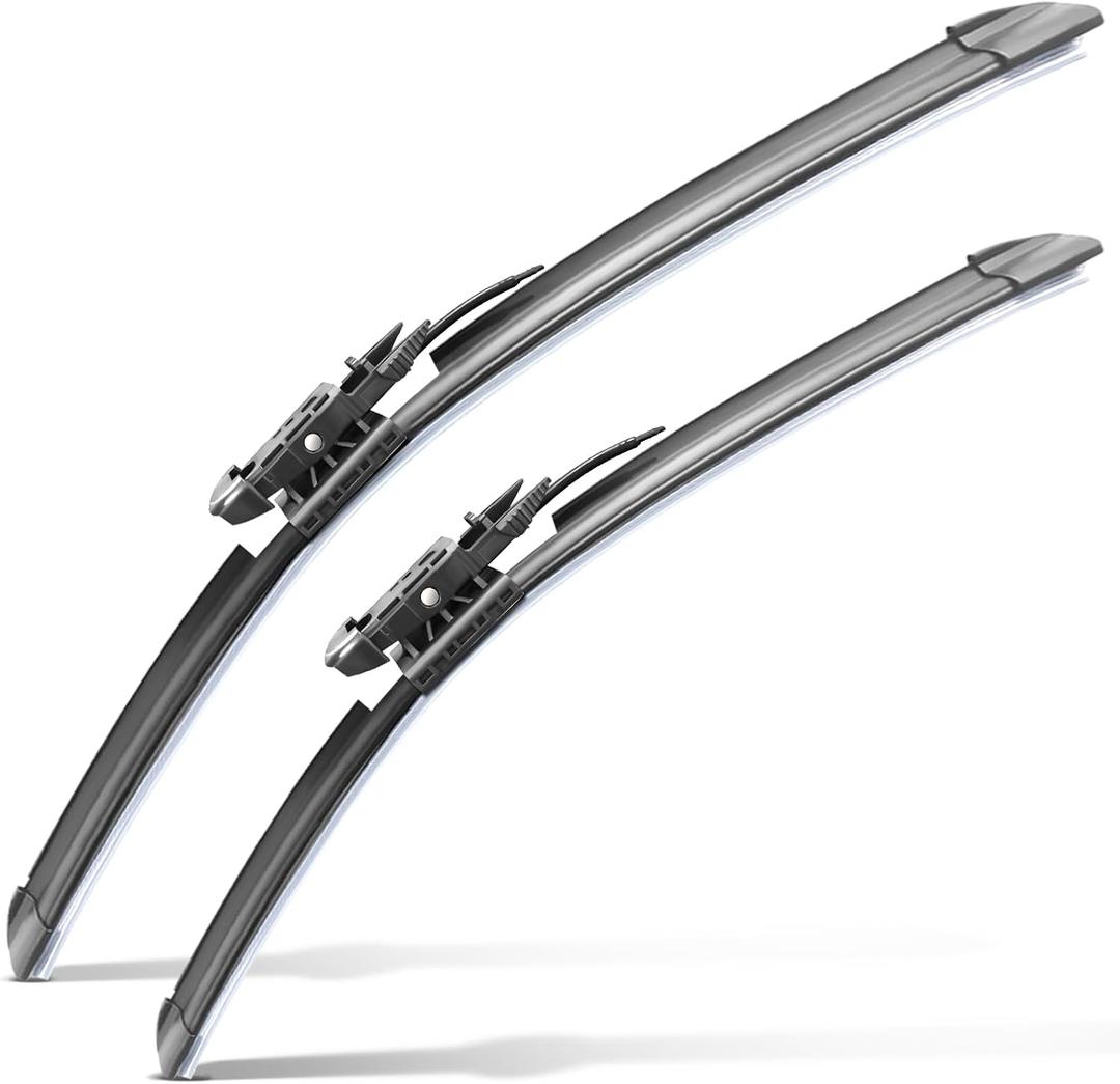 Wiper Blades for Tesla Model X, 28" + 18"(Pack of 2) Windshield Wipers with Integrated Washing, Automotive Replacement Front Windshield Wiper Blades for My Car, All-Seasons Applicable