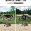 Naturehike Village Instant Tent, Camping Tent with Full Rainfly, Waterproof Large Cabin Tents for Car Camping,4, 4 Person