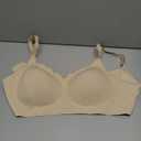 Seamless Bras for Women No Underwire with Support - Womens Full Coverage Push Up Wireless Bra - Back Fat Smoothing Bralettes, Nude, 2XL