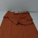 Terracotta Linen Curtains 102 Inches Long for Living Room Sliding Door 2 Panels Semi Sheer Light Filtering Farmhouse Rust Colored Red Clay Window Curtain Drape 102 Inch Length for Dining Bedroom