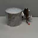 EDISHINE Boho Small Table Lamp, Walnut Color Wooden Tripod Bedside Lamp, Farmhouse Nightstand Lamp for Nursery, Bedroom, Office, Kid Room, Living Room, Grey Linen Lampshade, E26 Socket, 14.2 Inch