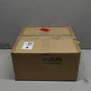 WUZUPS Chandelier 3-Light Semi-Flush Mount Ceiling Light Frosted White Glass Shade Modern Lighting Fixture for Diningroom Hallway Kitchen Bathroom, H 10" x W 14.8", E12 Base, Black