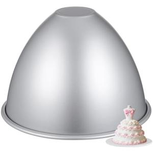 Amosfun Princess Doll Skirt Cake Pan Mold - 8 Inch Non-Stick Baking Molds for Princess Dress Cakes Suitable for Girls Birthdays Celebrations