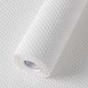 Shelf Liner for Kitchen Cabinets White- Food Safe, Non-Adhesive, and Waterproof - Easy to Clean and Reusable - Perfect for Shelves,Fridge,Drawers,Cupboard and Pantry Cabinets 24'' X 240 Inch