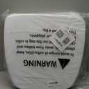 Elegant Comfort 2 Pack Chair Cushion Covers - Skid-Proof Rubber Backing - 16 x 16 Inch - Thick Dining Square Shape Seat Covers - Comfortable Textured Chair Pads with Ties - Thatch Pattern, Cream