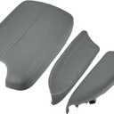 X AUTOHAUX 1 Set Car Center Console Cover Front Door Panels Armrest Replacement for Honda Accord 2008 2009 2010 2011 2012 Light Grey