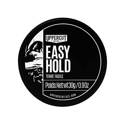 Uppercut Deluxe Easy Hold Pomade 0.9oz / 30g – Light Hold Matte Finish Men's Hair Pomade, Natural Texture & Volume, Water Based Cream Pomade, Weightless Flexible Control, Easy Wash Out Styling Product