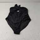 Women Plus Size One Piece Swimsuits - Tummy Control Bathing Suits Full Coverage Twist Front Ruched Swimwear 2025 XXL, Black 