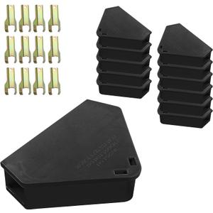 Mouse Station with Keys Black 12 Pack, Key Required Mouse Stations, Mice Stations, Keeps Children and Pets Safe Indoor & Outdoor