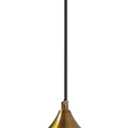 7.8 Inches Navy Blue Glass Globe Pendant Lights Fixtures E26 Modern Farmhouse Glass Ball Pendant Lighting with Gold Brass Finish (Amber)