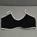 Aoxjox Women's Color Block Workout Sports Bras Fitness Lexi Lined Strappy Bra Athletic Yoga Crop Tank Medium
