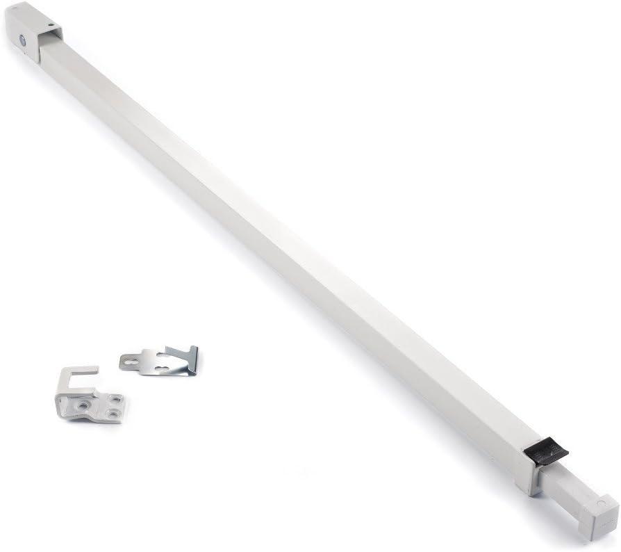 Ideal Security Sliding Door Security Bar with Childproof Lock, Adjustable, for Patio Doors and Sliding Glass Doors (25.75-47.5 Inches) (Pack Size 1, White)