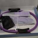 Pilates Ring and Ball Set, at Home Pilates Kit with 14" Exercise Ring, Mini Ball (Purple)
