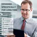 AQWANO Blue Light Blocking Reading Glasses Women Men, Lightweight Flexible TR90 Computer Readers Unbreakable Cheaters Glasses