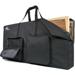 Cornhole Bag Carry Case for 4’ X 2’ Regulation Size Boards – Water Resistant Cornhole Board Carrying Case with Front Sandbag Pockets, Reinforced Corners & Adjustable Shoulder Straps (Bag Only)