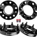 Richeer 1 inch 6x5.5 Hub Centric Wheel Spacers with for Tacoma 4Runner Tundra Fortuner Ventury GX470 GX460, 4PCS Forged 6x139.7mm Wheel Spacers with 12x1.5 Studs & 106mm Center Bore