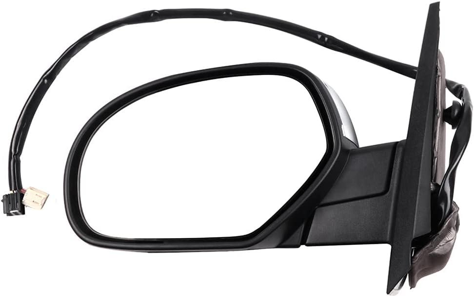 ECCPP Left Driver Side Mirror Towing Chrome Mirror Replacement Fit For 2007-2013 For Chevy Avalanche Silverado Suburban Tahoe For GMC Sierra Yukon Power Heated Turn Signal GM1320435