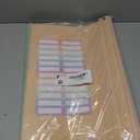 SortRax Plastic Legal Size Hanging File Folders, 12 Pack Pastel Hanging Folders, with Insertable 1/5-Cut Tabs for Filing Cabinets