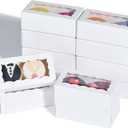 50PCS 4.17 x 2.16 x 1.37 Inches White Macaron Gift Boxes for 2, Chocolate Covered Ores Boxes, Macaron Packaging for Wedding, Party, Thank You Favors