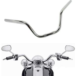 Motorcycle Hanger 1 inch 25mm Ace Cafe Racer Clubman Handlebar Handle bars handlebars Bar compatible with Harley Sportster XL883 XL1200 (Chrome Color)