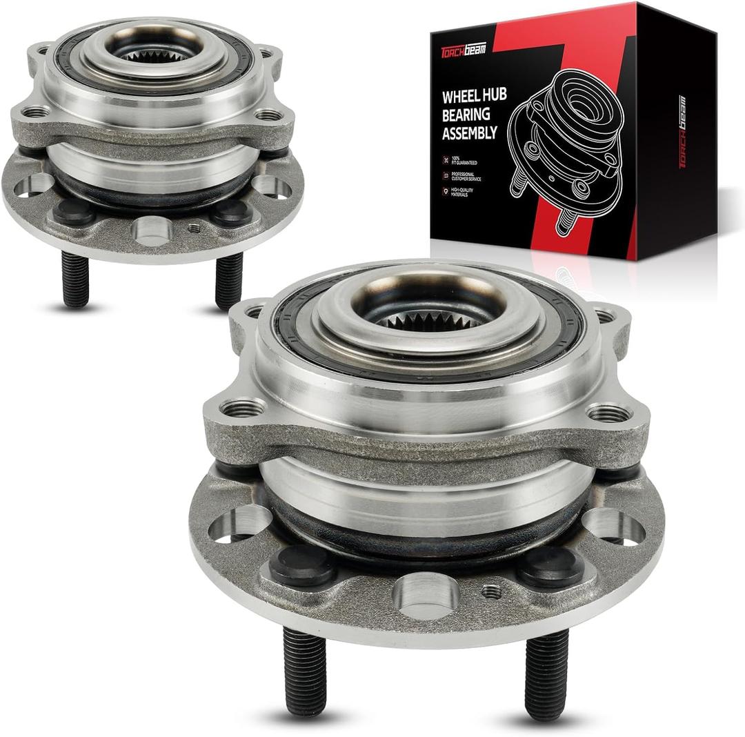 Torchbeam 513409 Pair Front/Rear Wheel Bearing Hub Assembly for Kia Sorento
for 2015-2018 Hyundai Santa Fe/Santa Fe Sport, 2016-2020 Kia Sorento FWD, 2016-2020 Kia Sorento AWD, Hub Assembly 5 Lugs