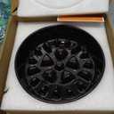 Sted Ceramic Slow Feeder Dog Bowls for Medium Large Breed, Slow Feeding Dog Bowl, Dogs Food Bowls for Fast Eaters, Puzzle Dogs Food Bowl with Silicone Base, Maze Black