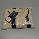 Ryehack Mens Casual Polo Shirts Knit Long Sleeve Vintage Striped Button T-Shirt Slim Fit Golf Vacation Shirt (L)