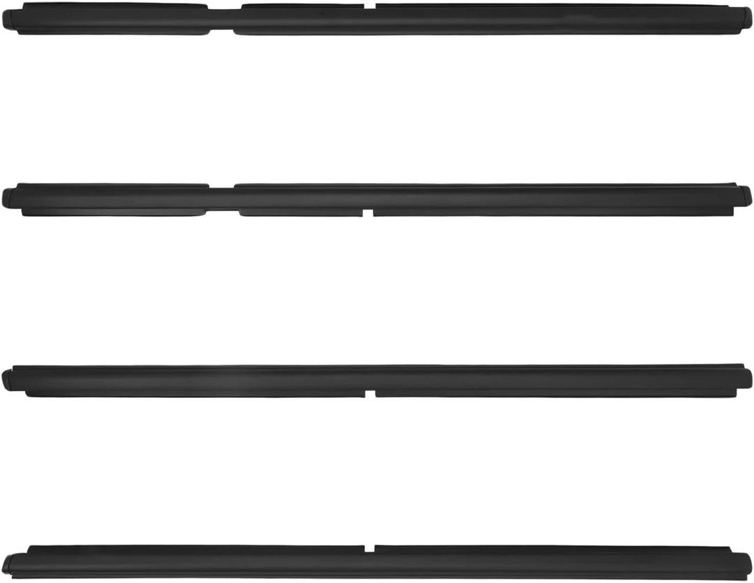 Car Door Sealing Strip for Grand Cherokee II WJ WG 1998-2005 55135890AF 55135891AF 55135878AF 55135879AF 4 Pcs Front Rear Window Sealing Strip Car Weather Stripping