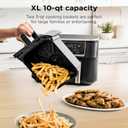 Ninja Foodi Air Fryer | 6-in-1 with 10-QT DualZone Baskets | Smart Finish to Cook 2 Foods at Once | Air Fry, Broil, Roast, Dehydrate, Keep Warm & Bake | 450 F |XL Capacity | Black | DZ302