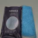 Alorin Silver Towel - Alorin's Exfoliating Shower Towel, Premium Scrub Wash Cloth for Body & Face, Exfoliating Skin Bath Towel for Men and Women (Blue)