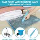 Roomimaster Vacuum Storage Bags, Vacuum Seal Space Saver Bags for Clothing, Travel Lugggage, Carry-on, Blankets, Pillow, Comforters, Bedding, 10 Jumbo