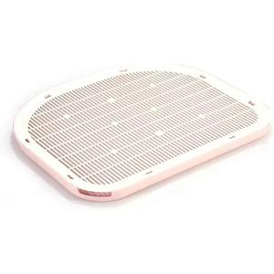 Cat Litter Mat Litter Trapping Mat,19.29"×14.96",Cat Litter Box Mat for Floor,Large Litter Matt for Cat Litter Box,Kitty Litter Mat Catcher,Waterproof Urine Proof,Washable,Easy Clean,Less Waste (Pink)