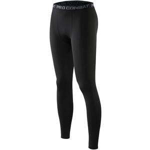 HYCOPROT Men's Compression Pants Athletic Tight,Leggings Base Layer Bottoms for Running Workout Sports Yoga Basketball (Black), M