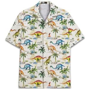 Funny Hawaiian Shirt for Men Casual Summer Shirt for Men Short Sleeve Button Down Shirt Size 2XL