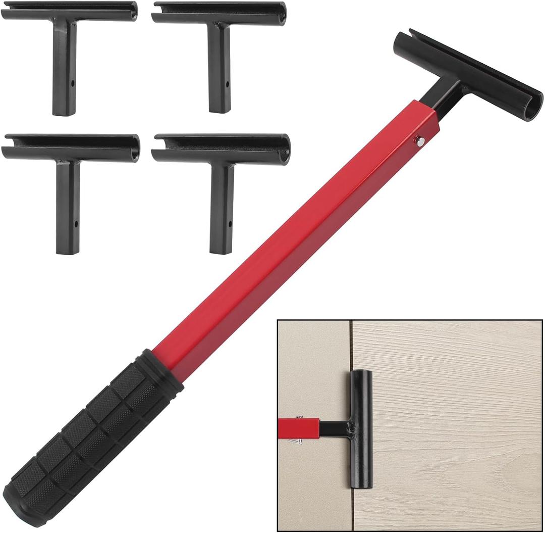 Door Adjustment Tool, 4-Piece Door Hinge Tool Set for Precision Gap Adjustment - Professional Hinge Adjuster for Residential & Commercial Doors