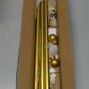 Curtain Rods for windows 32-62 inch, 5/8 inch Decorative Gold Splicing Heavy Duty Metal Curtain Rod set with Brackets