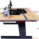 Benchtop Router Table with Adjustable Fence & Stable Support Stand, Multifunctional Woodworking Router Workbench, Built-in Dust Collection Port, Precise Cutting & Trimming for DIY Wood Craft Projects