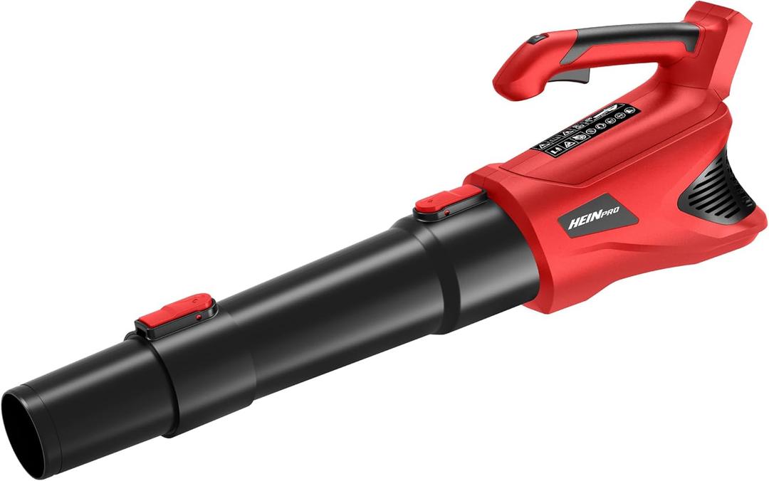 HEINPRO Cordless Leaf Blower Up to 500CFM Compatible with Milwaukee M18 Battery (Tool Only), Electric Leaf Blower Cordless with 5 Speed Modes, Battery Powered Leaf Blowers for Lawn Care, Yard