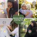 Pet Memorial Gifts for Dogs, Loss of Cat Sympathy, Remembrance Bereavement Crystal Suncatcher with Wing Paw, Cat Memorial Gift for Passing Away Loving Pets (Silver)