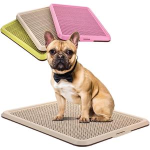 BANU Puppy Pee Pad Holder Indoor Outdoor Dog Potty Toilet Training Tray 20" x 16" for Small and Medium Dogs (Ivory)