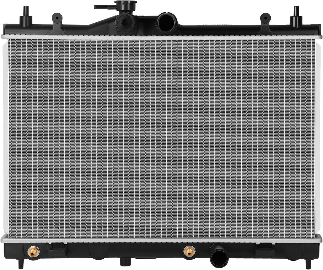 SCITOO Full Aluminum Radiator Replacement for 2007 2008 2009 2010 2011 for Nissan Versa hatchback 1.8L 2981 Plastic Radiator