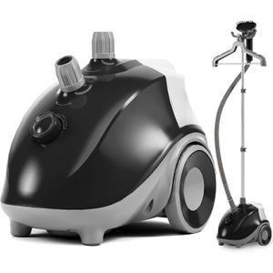 DUMOS Garment Steamer for Clothes Standing, 1500W Efficient Clothes Steamer Standing, 1.7L Water Tank for 55 Min Continuous Steaming with Wheels, Professional Fast Heating Wrinkle Remover