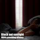 YoungsTex Burgundy Velvet Blackout Curtains for Living Room, Thermal Insulated Drapes with Grommet Privacy for Bedroom Decorative, 2 Panels, 52 X 80 Inch