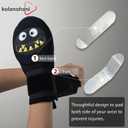 Baseball Sliding Mitt Youth - Black Grimace Design Sliding Guard - Baserunner Protection for Youth Teenage Players- Durable and Washable