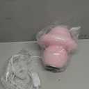 Mushroom Lamp Pink Glass Mushroom Table Lamp for Bedrooms, Living Room, Aesthetic Lamps for Bedroom, Cute Bedside Lamp