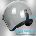 Yesmotor 3/4 Open Face Retro Motorcycle Helmet Vintage Helmet for Motorbike Casco, Moped, Cruiser, Bobber, and Chopper - DOT Approved(Gray , 2XL)