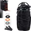 Magnetic Gym Bag for Men And Women with 20-46oz Water Bottle Holder, Featuring 3-Color Elastic Strap and Detachable Hook | Small Crossbody Sling Bag with Adjustable Strap for Travel Work Sports