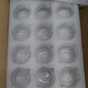 12pcs Clear Glass Tealight Candle Holder, Round Votive Candle Holders, Small Bowl Candle Holder Bulk for Wedding Table Centerpieces Home Decor