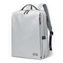 GOLF SUPAGS Stylish Laptop Backpack for Women Airline Approved Perfect for Work College and Travel Multi-Functional Casual Daypack Fits 15.6 Inch Notebook (Pale Grey)